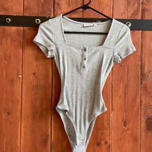 Gray bodysuit
